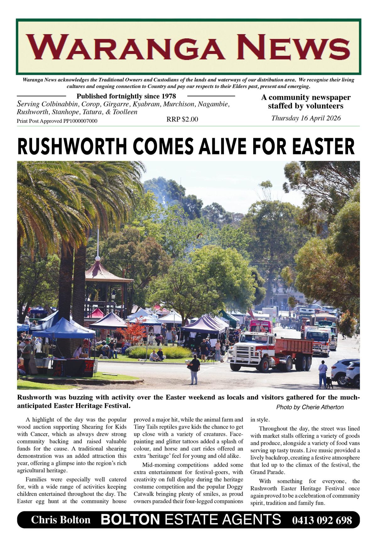 Rushworth comes alive for Easter