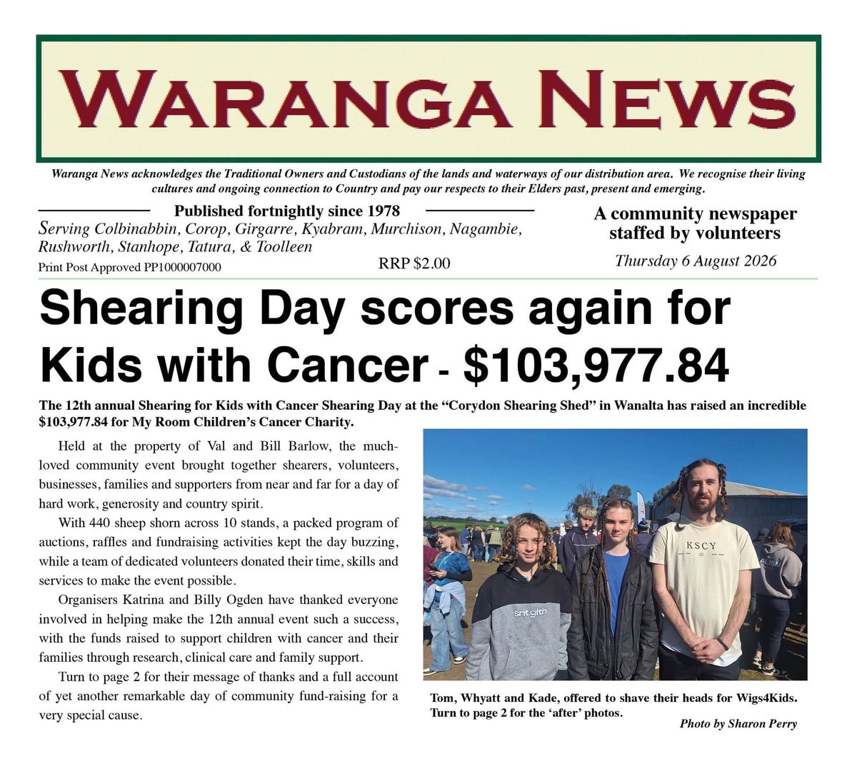 A ripper day for Kids with Cancer funds