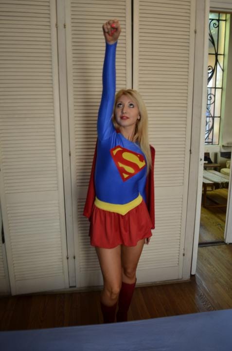 Blonde Teen Supergirl