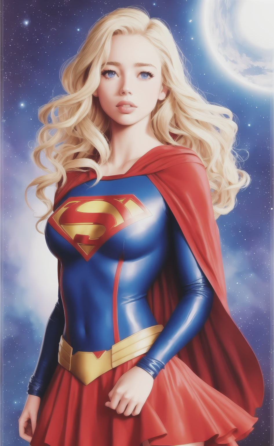AI-generated Supergirl artwork