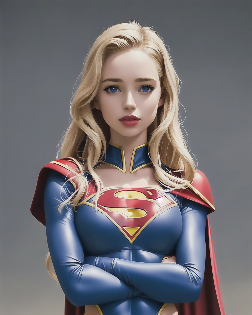 AI-generated Supergirl artwork