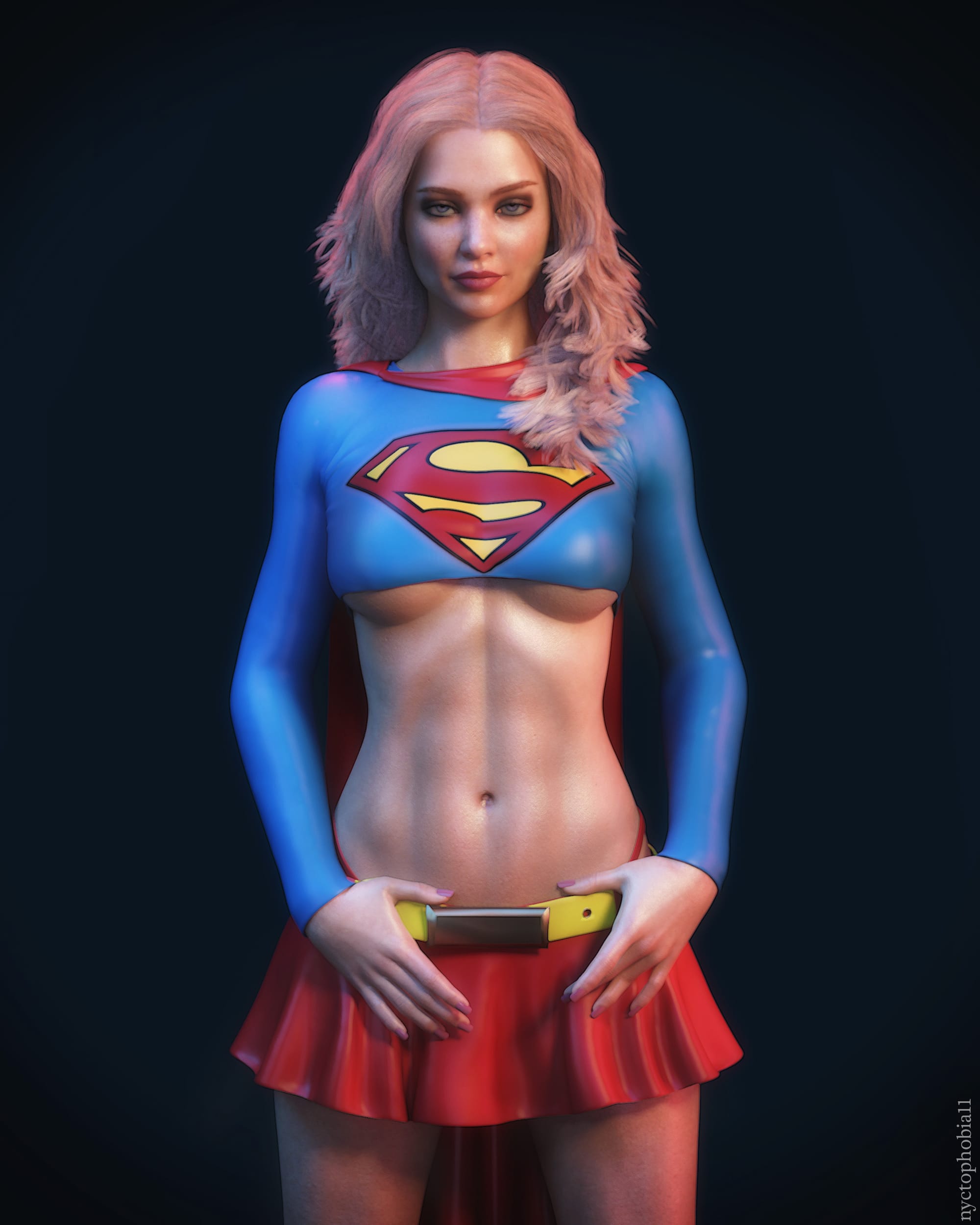 AI-generated Supergirl artwork