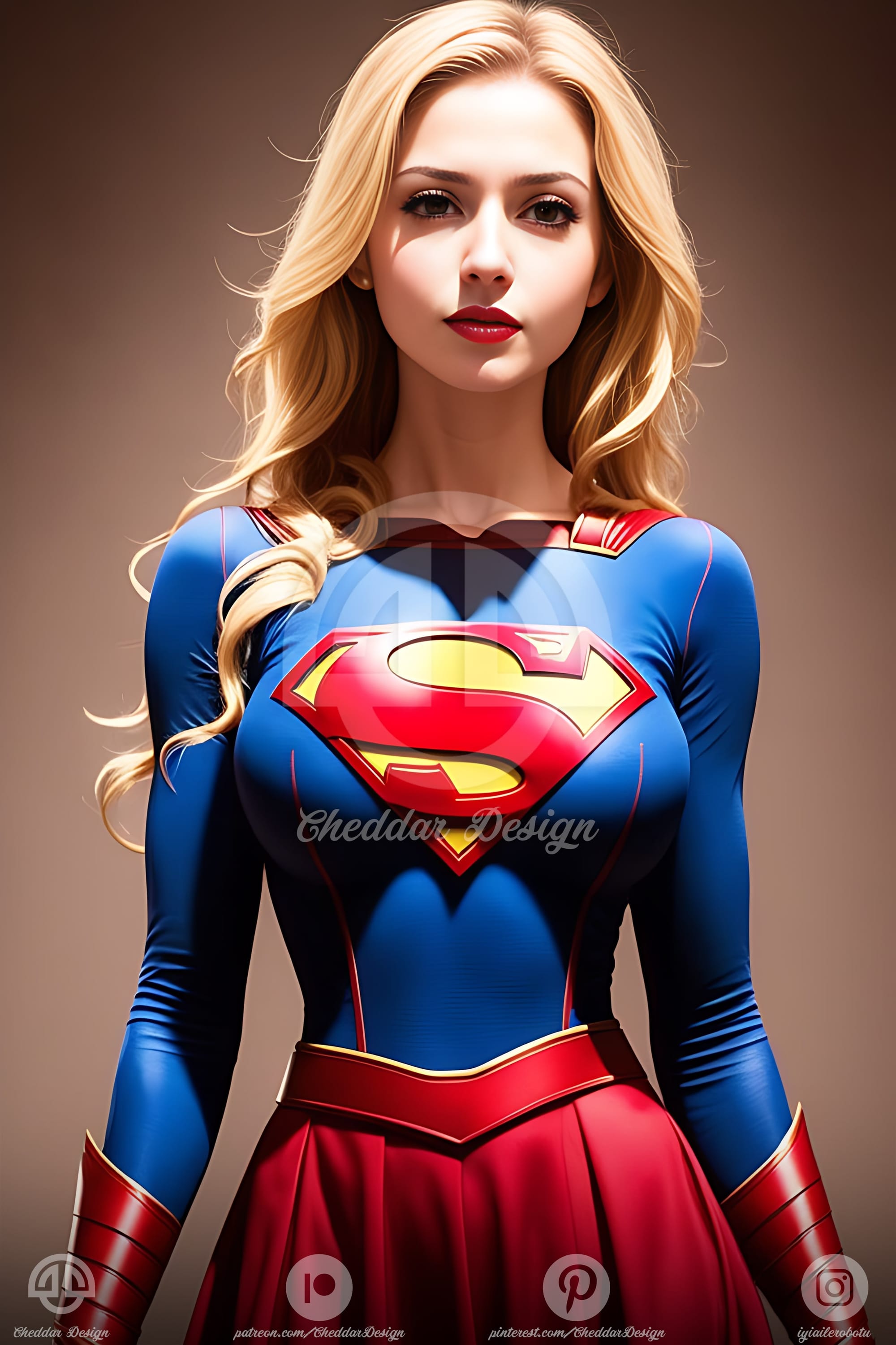 AI-generated Supergirl artwork