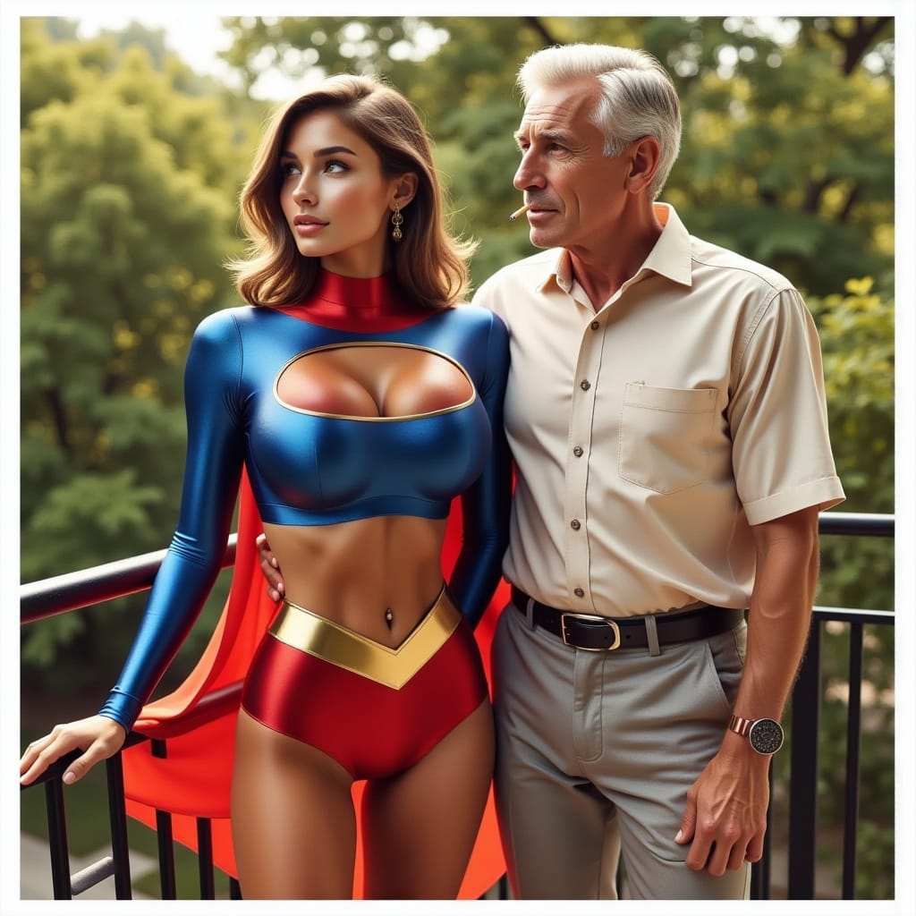 AI-generated Supergirl artwork