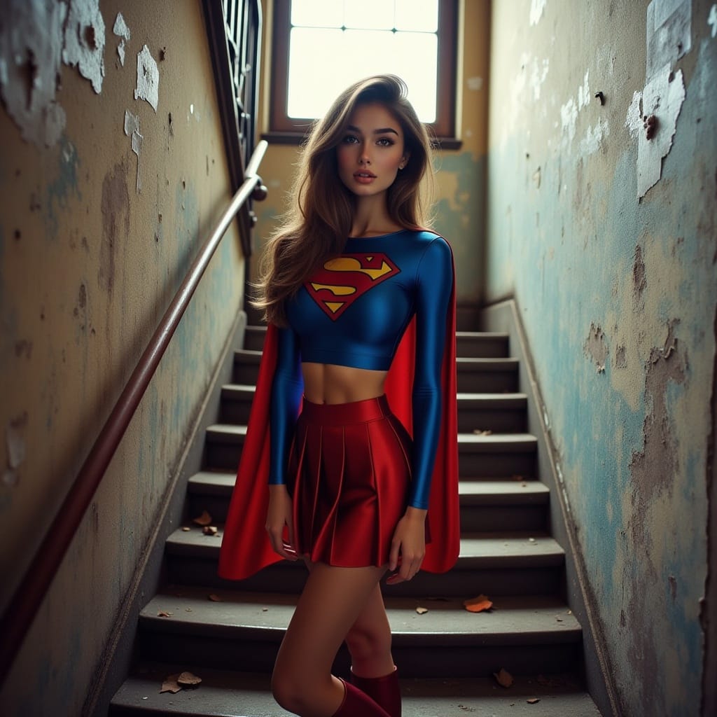 AI-generated Supergirl artwork