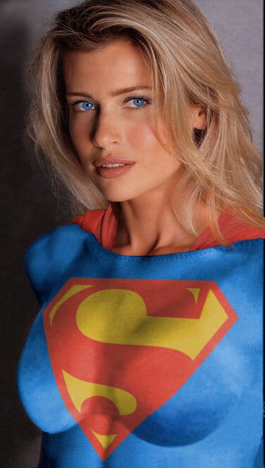 Vintage superheroine cosplay