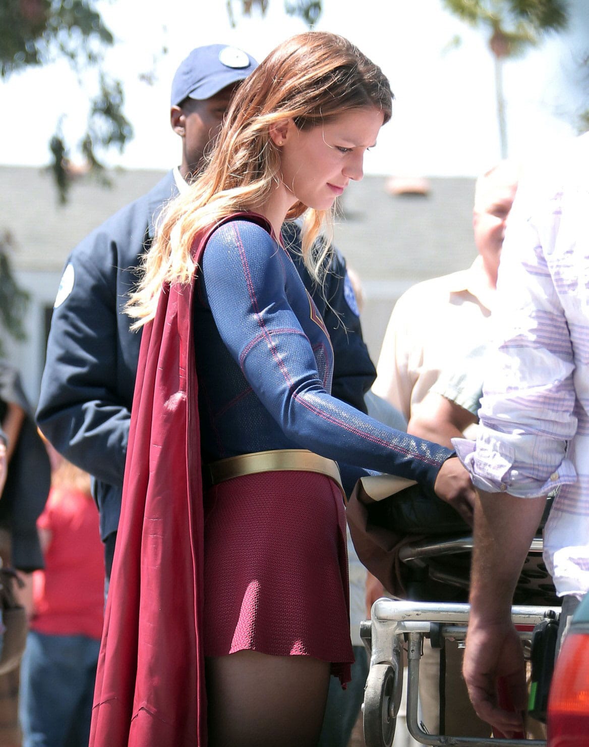 Melissa Benoist Supergirl Cbs Episode 3 Behind the Scenes