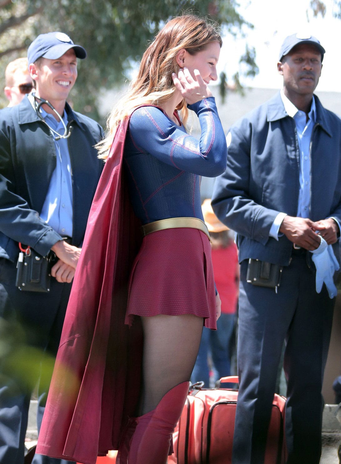 Melissa Benoist Supergirl Cbs Episode 3 Behind the Scenes