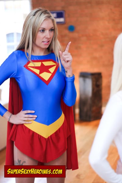 Supergirl in costume