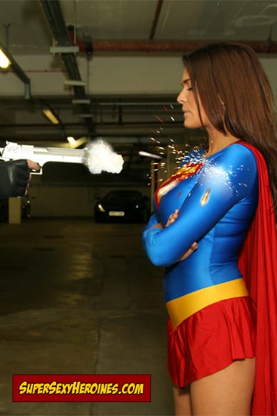 Bullets bouncing off Supergirl