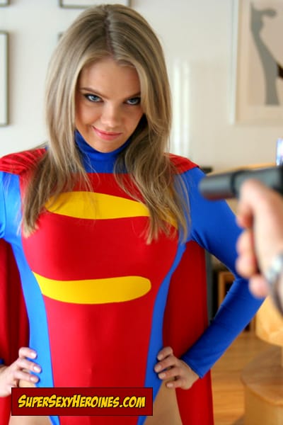 Supergirl in a new costume