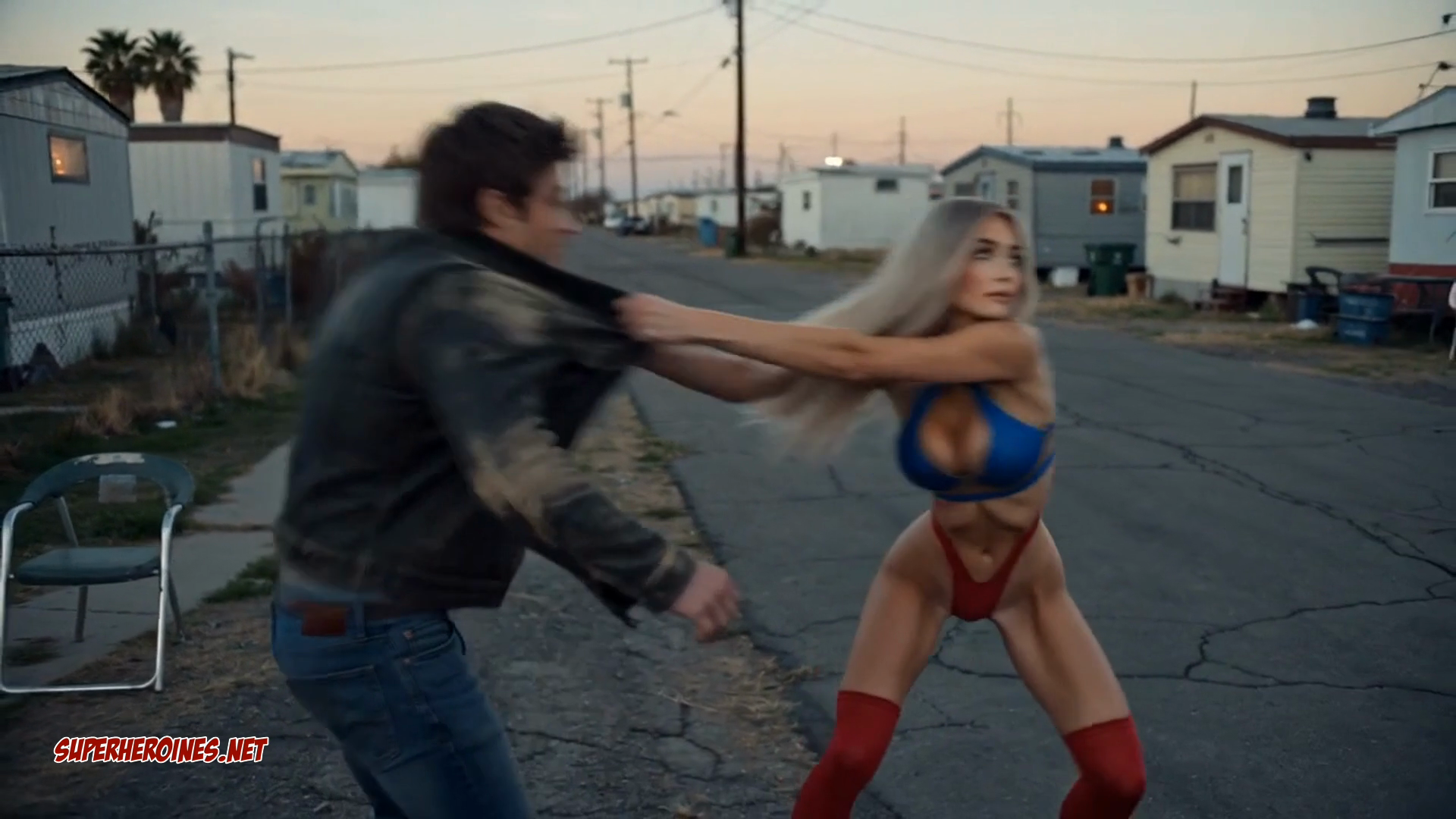 UltraGirl - Trailer park UltraGirl discards her old friends