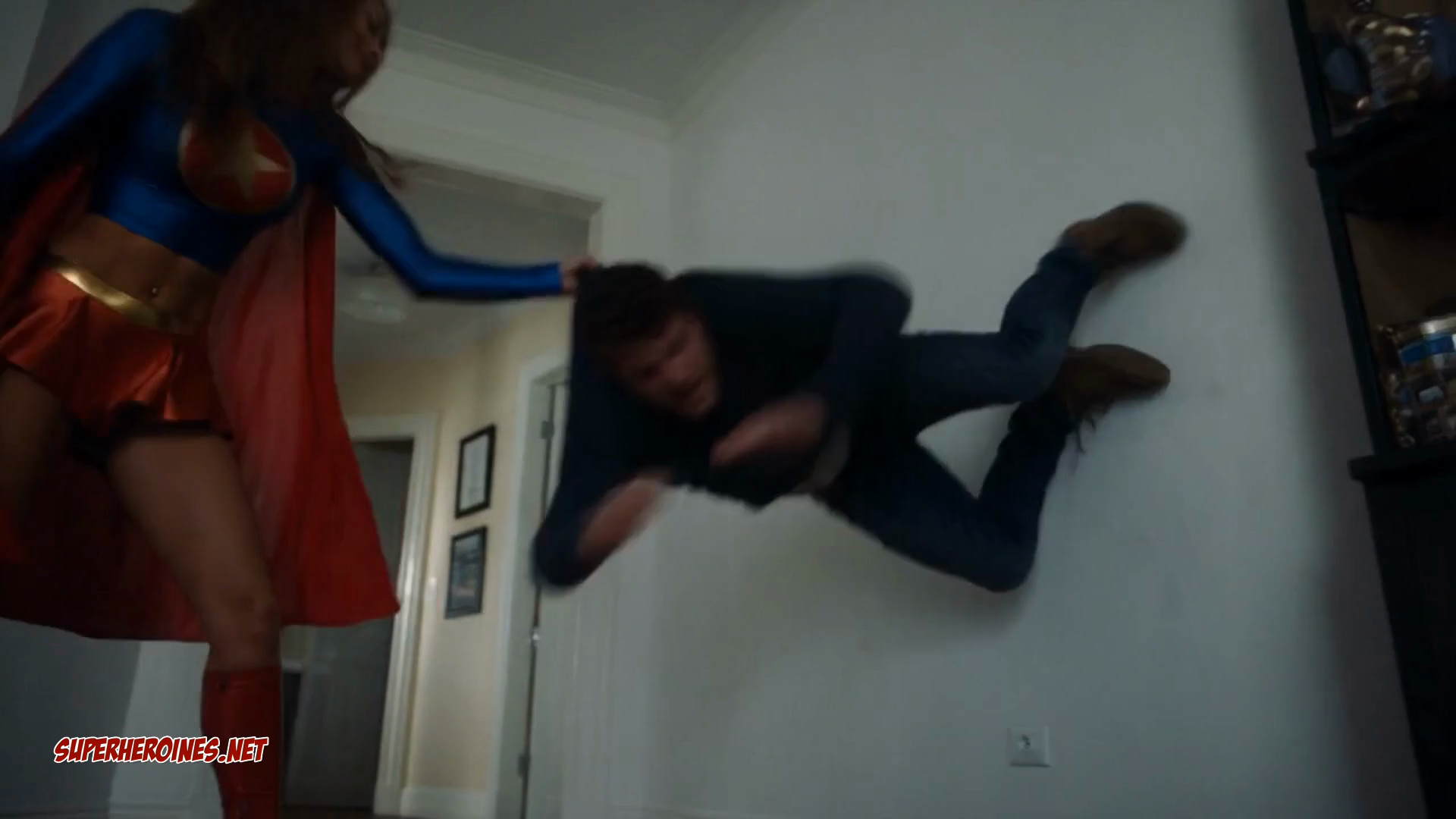 UltraGirl - Ultragirl beating this man to a pulp
