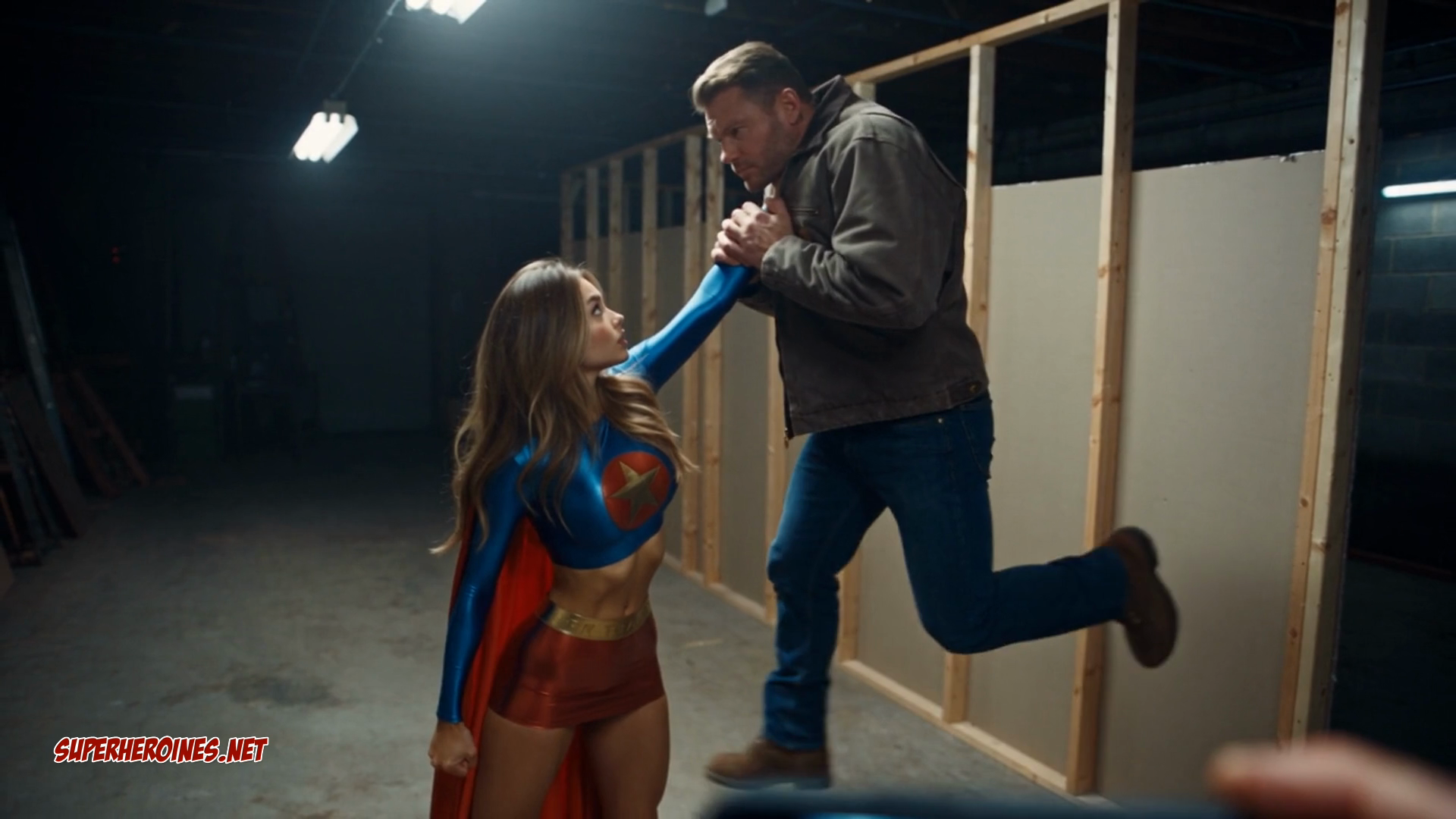 Supergirl - Supergirl filmed beating up her Dad