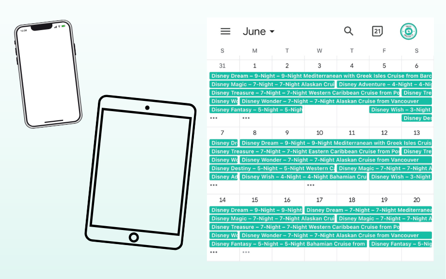 Apple Calendar steps