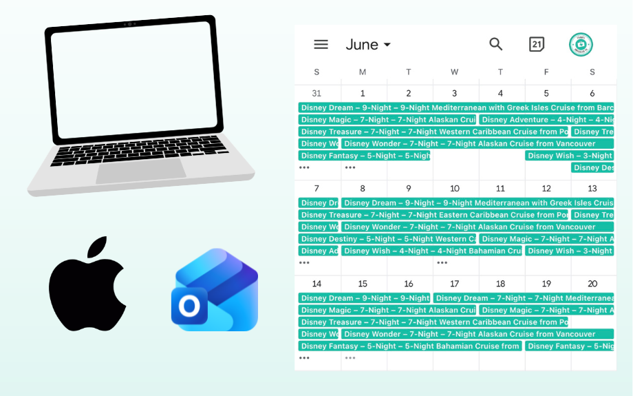 Desktop calendar steps