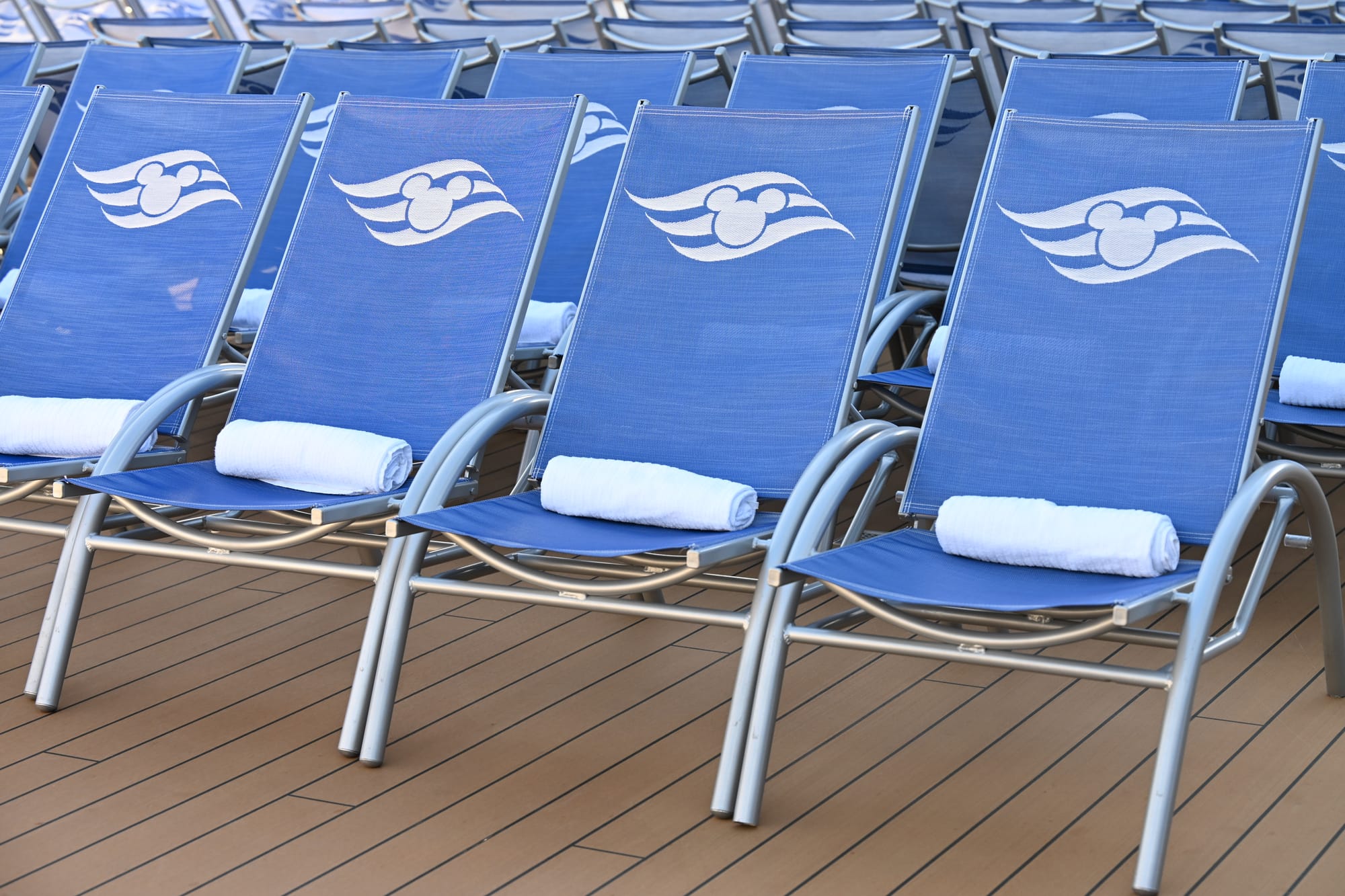 Disney Cruise Line deck chairs