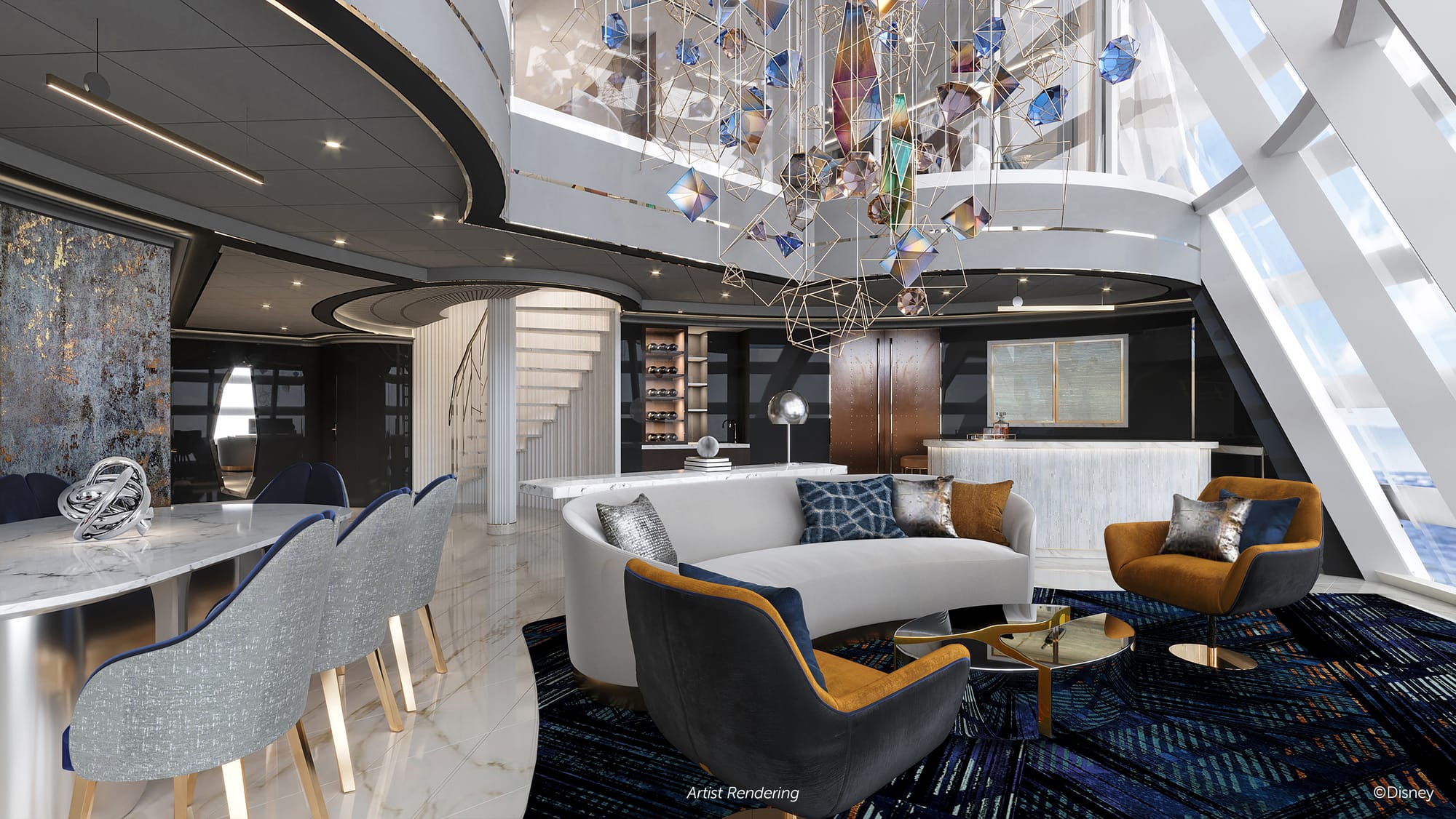 Funnel Suite on the Disney Treasure