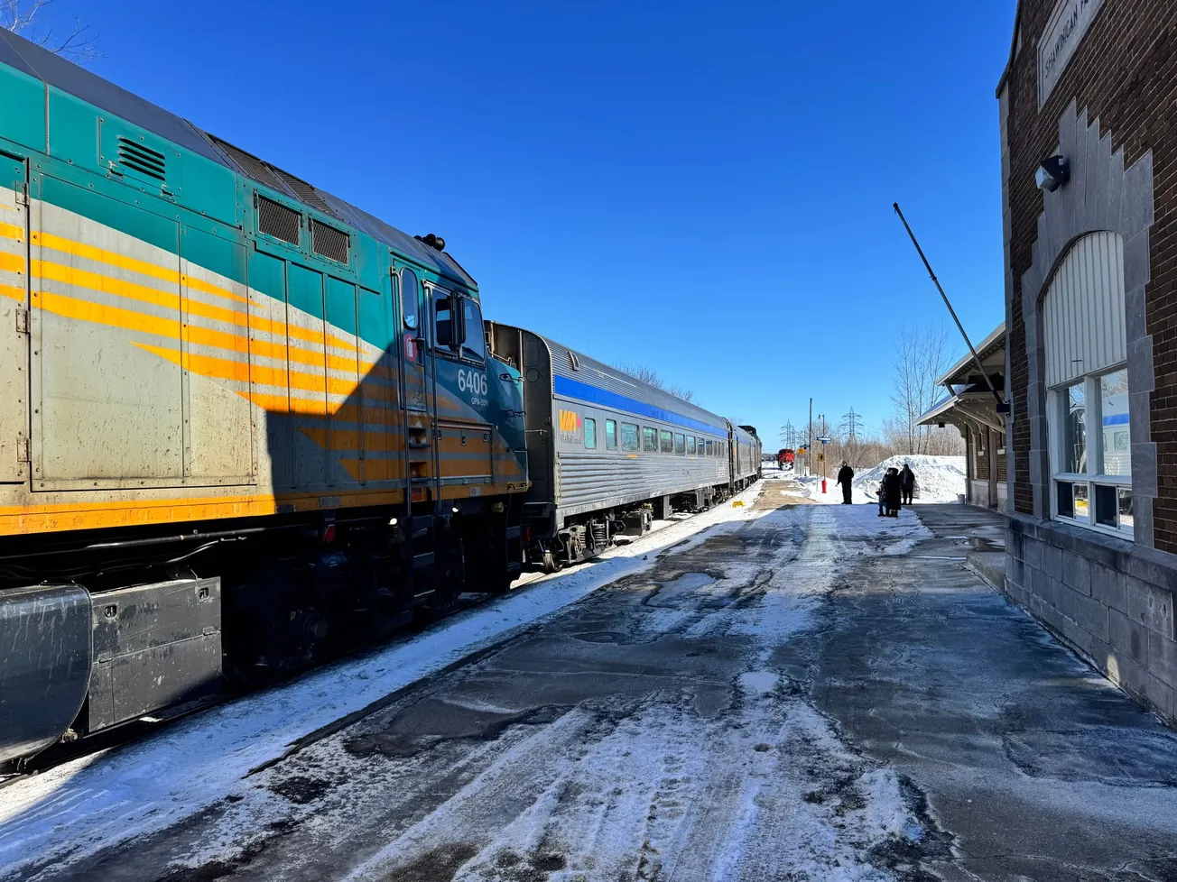 A Wintry Ride on Train 601 to Jonquière