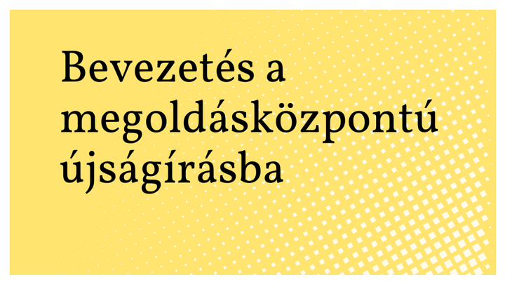 Workshop újságíróknak