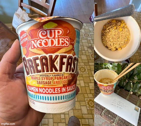Dear Mr. CupNoodles