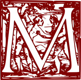 Decorative capital M