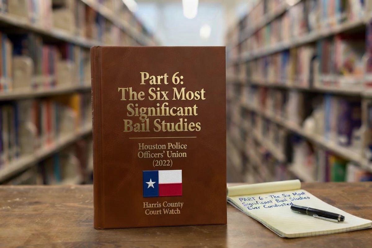 Harris County Court Watch Data Exposes Failures of Cashless Bail and Unsecured Pretrial Release