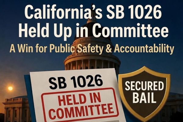 SB 1026 Held up in Committee: A Win for Secured Bail in California’s Bail Reform and Pretrial Release Debate