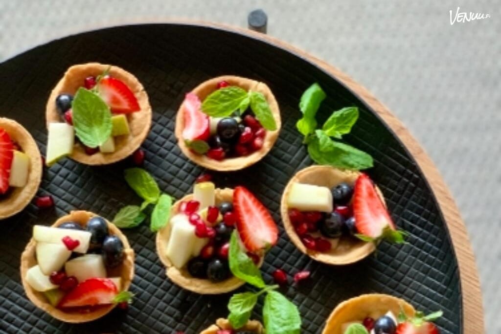 Airiston Cateringin raikkaat suupalat ovat yhtä juhlavia kuin herkullisiakin