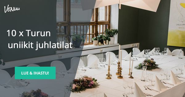 Turun juhlatilojen TOP 10