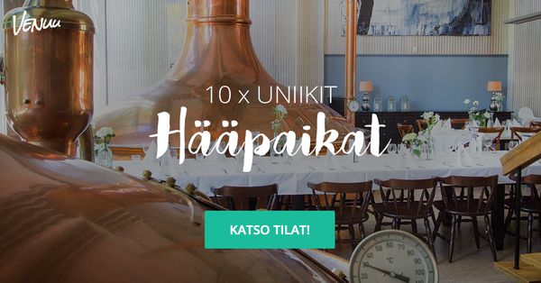10 x uniikit häätilat