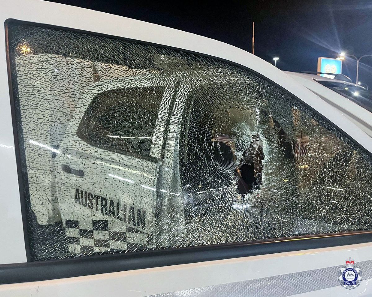 Perth man, 52, smashes AFP police car windows with rock at Perth Airport