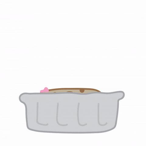 A loaf of bread rising out of a pan saying I Loaf It!