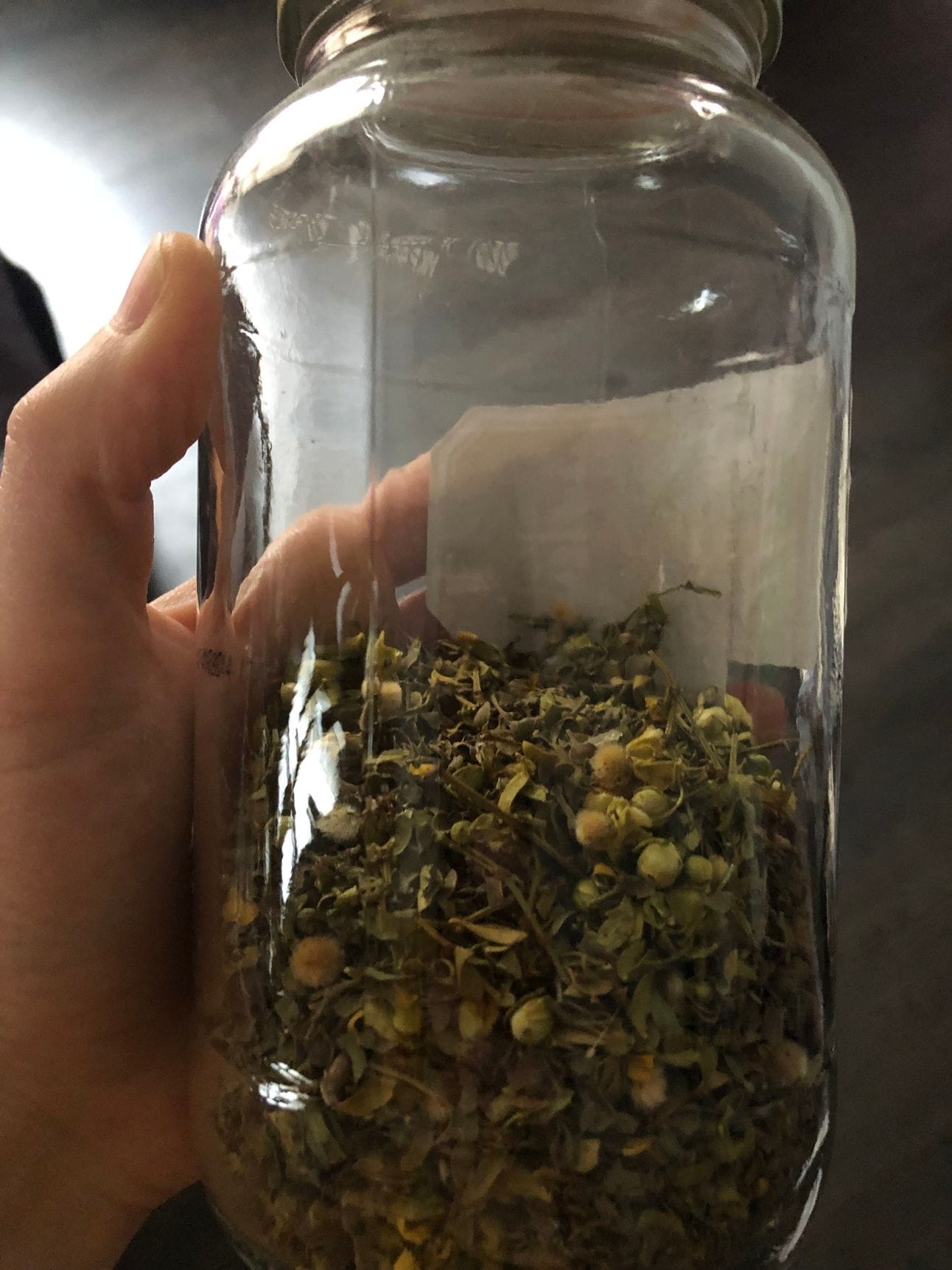 My jar of dried herb