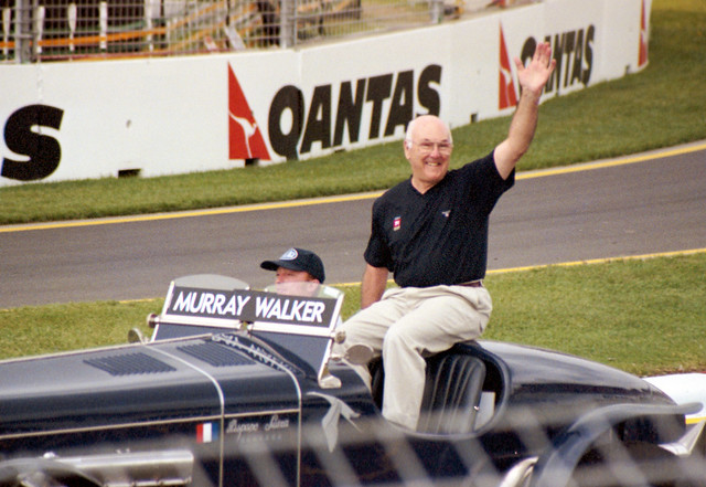 Murray Walker (the year he retired) got an awesome response from the spectators