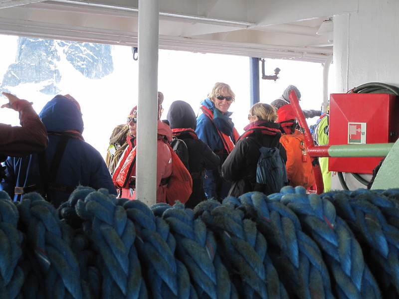Zodiac boarding, Cuverville Island