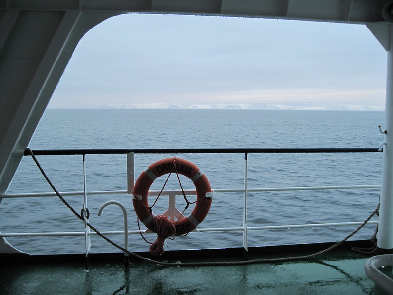 First sight of Antarctica