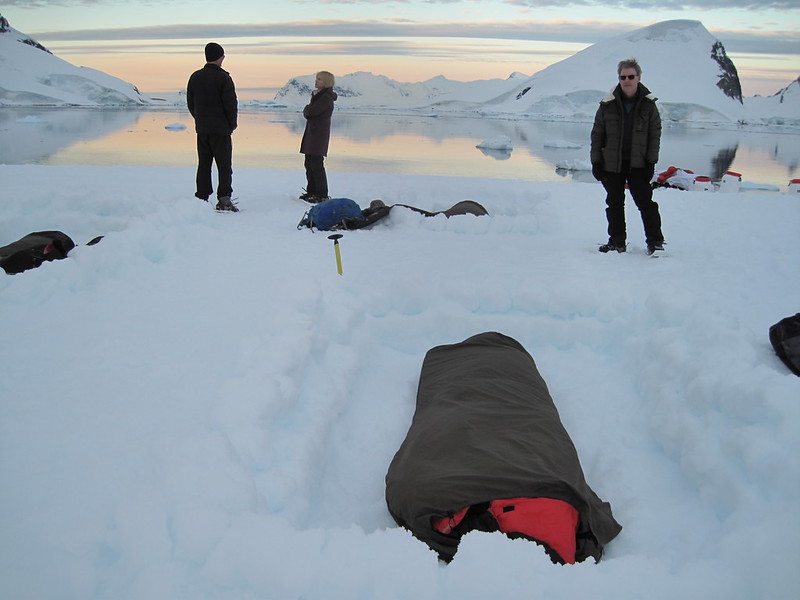 Me and my 'bivy', Kerr Point / Ronge Island