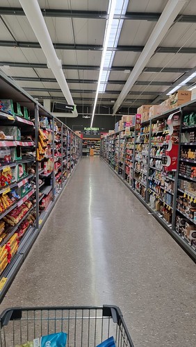 One advantage of not working was being able to time grocery shopping for low traffic times