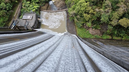 Looking down Upper Nihotupu Dam