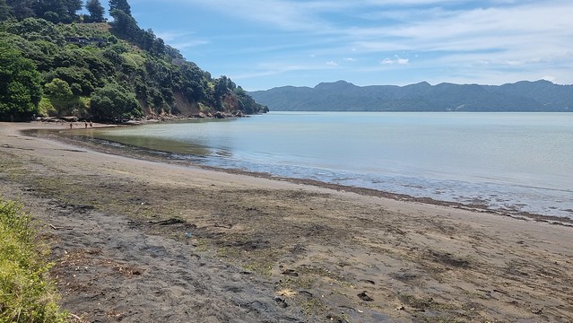 Wattle Bay and view of Hiua