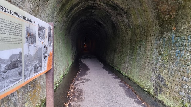 Entry to the 1100-metre long former railway tunnel