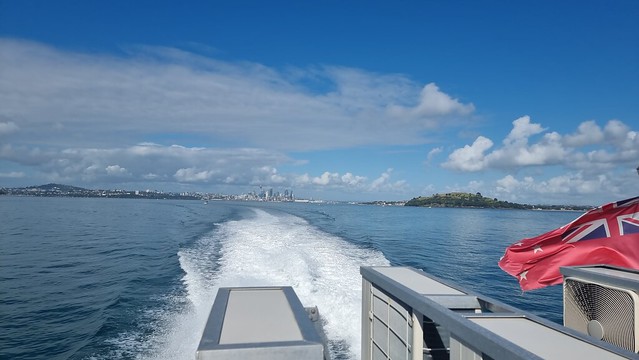 Looking back to North Head & Auckland CBD