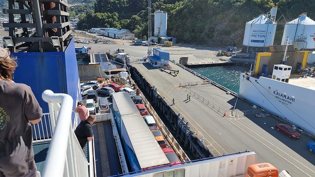 Bluebridge Ferry docking in Picton