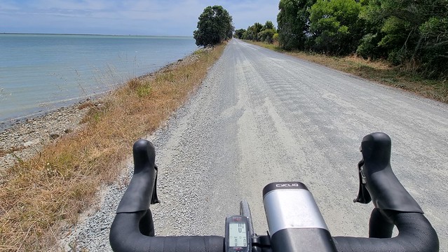 Towards Boulder Bank Scenic Reserve