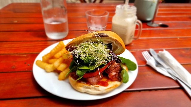 BLT and Ice Coffee... my go to lunch