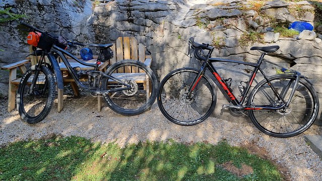 Two bikes again! The Rocks Chalets Tākaka
