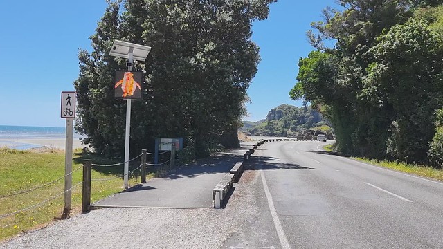 Pohara Beach Penguin Sign