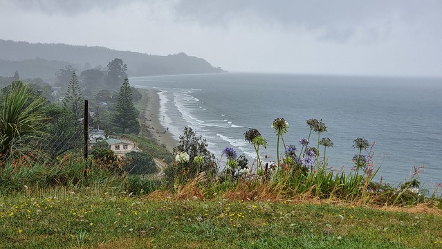 Parapara Beach in the rain