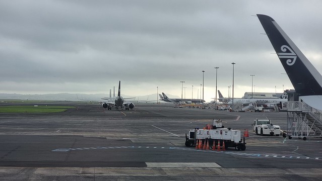 The airport was still odd, COVID parked aircraft